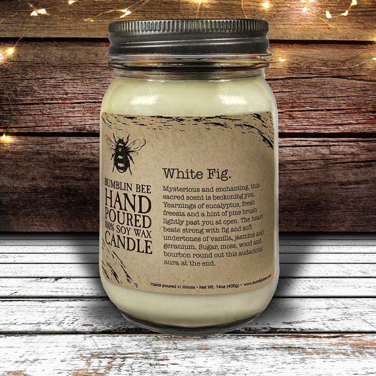 White Fig Highly Scented Soy Wax Candle & Melts