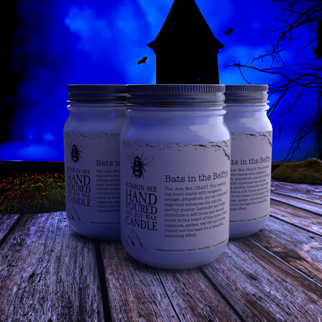 Bats in the Belfry Highly Scented Soy Wax Candle & Melts