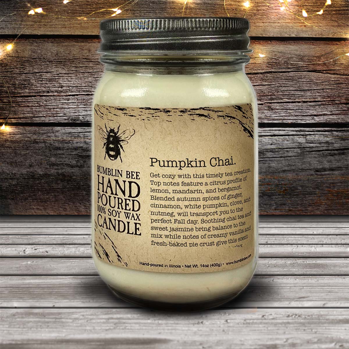 Pumpkin Chai Highly Scented Soy Wax Candle & Melts
