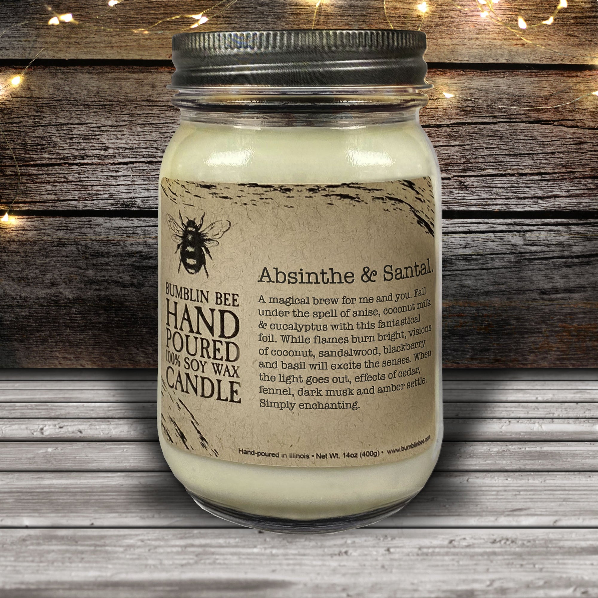 4 ounce Soy Wax Mason Jar Candle