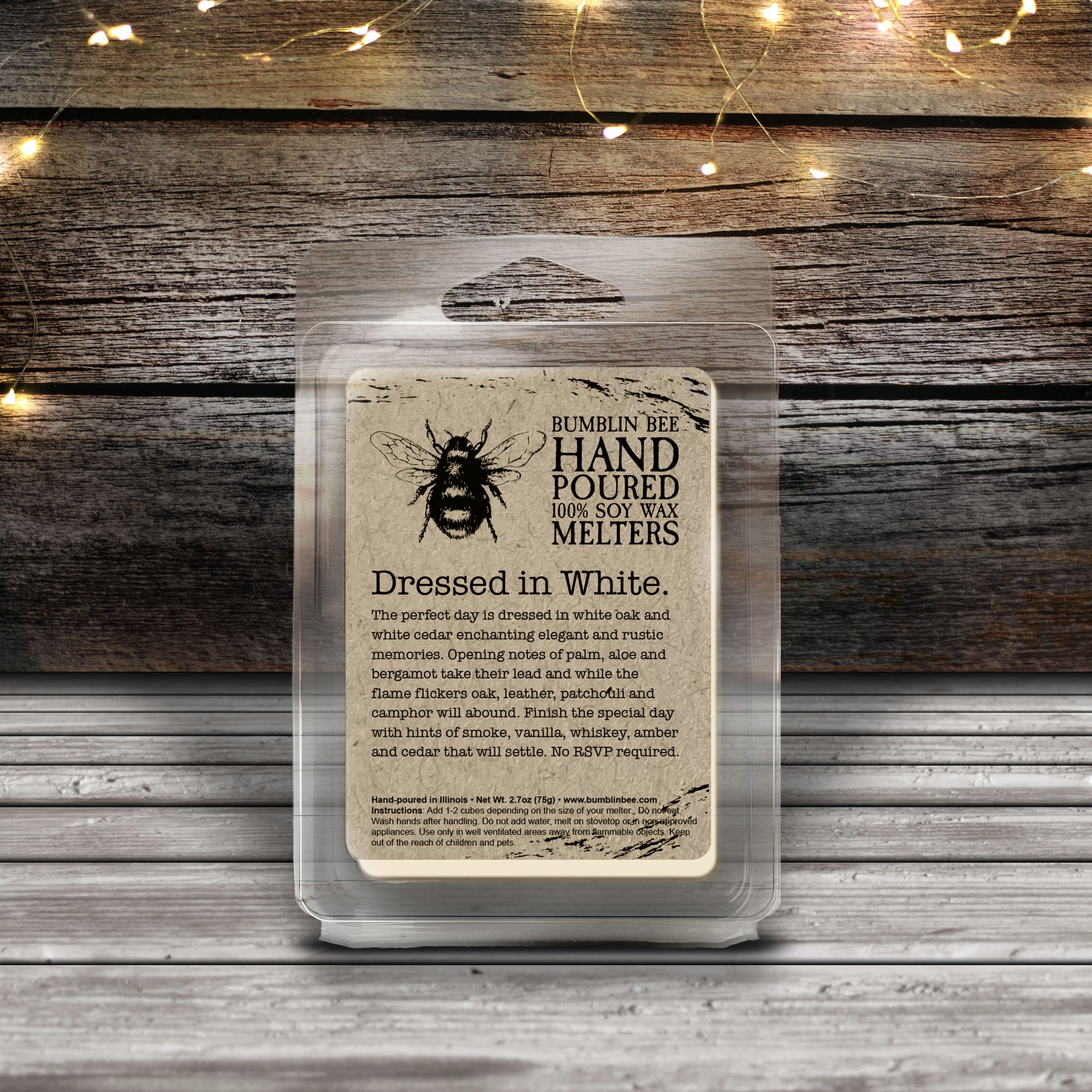 Dressed in White Highly Scented Soy Wax Candle & Melts