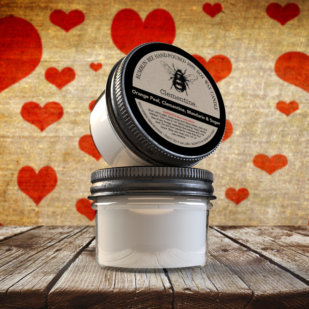 Clementine Highly Scented Soy Wax Candle & Melts