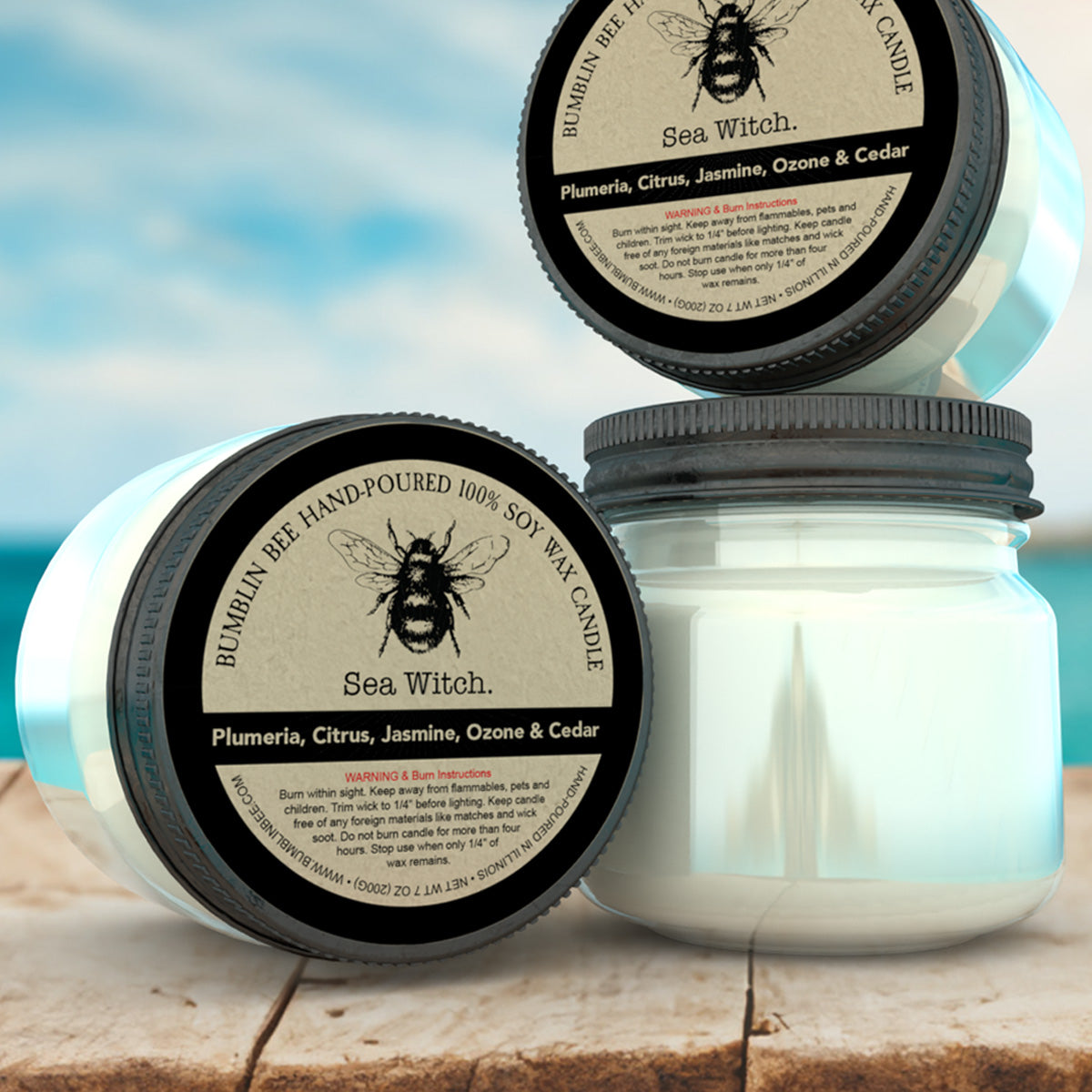 Sea Witch Highly Scented Soy Wax Candle & Melts