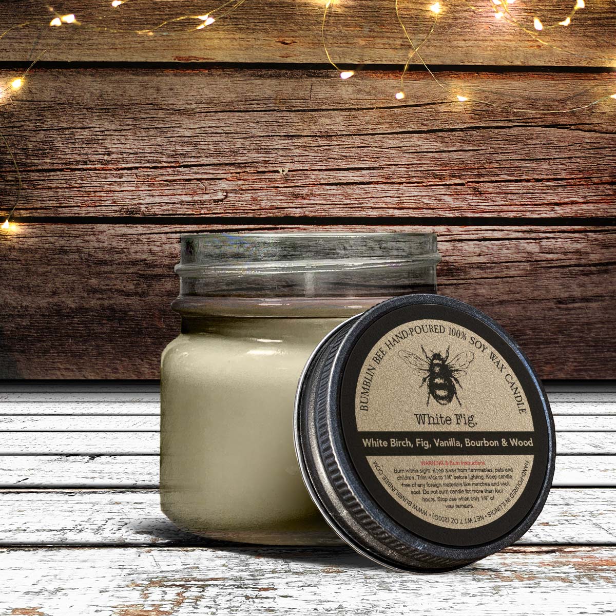 White Fig Highly Scented Soy Wax Candle & Melts