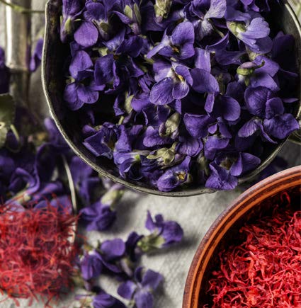 Black Violet and Saffron Highly Scented Soy Wax Candle & Melts